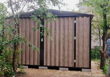 Стильный гараж для хранения личных вещей в двойной расцветке в г. Ивантеевка, МО