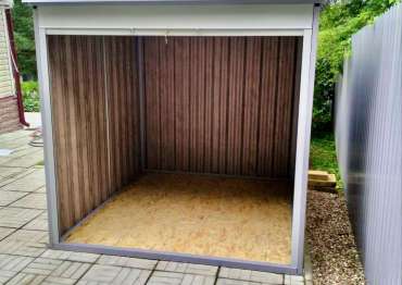 Стильный хозблок для хранения квадроцикла в двойной расцветке в дер. Сокольники, Дмитровский г.о., МО