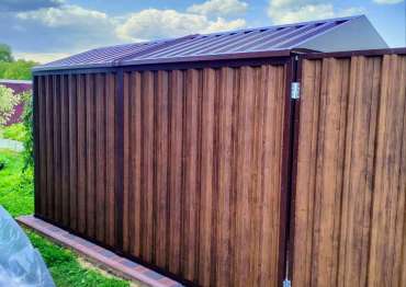 Два надежных хозблока для квадроцикла и личных вещей в расцветке "под дерево" Наив Марун в дер. Антоново, Раменский р-н, МО