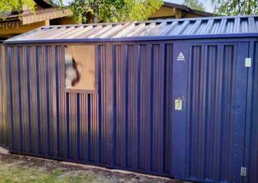 Удобный хозблок для садовой техники и дачного инвентаря в графитовом цвете в г. Конаково, Тверская область
