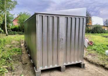 Стильный контейнер для хранения 6 м в цинковом цвете в пос. Цюрупы, Воскресенский р-н, МО