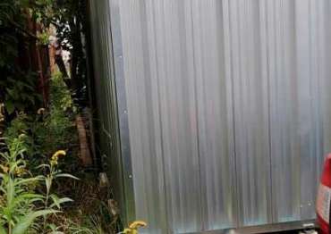 Надежный гараж для хранения велосипедов и прочих сезонных вещей в цинковом цвете в Орловский ГК, г. Москва