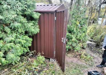 Два вместительных хозблока для стройматериалов и инвентаря в шоколадном цвете в дер. Дунино, Одинцовский р-н, МО