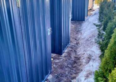 Красочный комплект: 4 мини хозблока и 2 дровницы в графитовом цвете в дер. Нововолково, Рузский р-н, МО