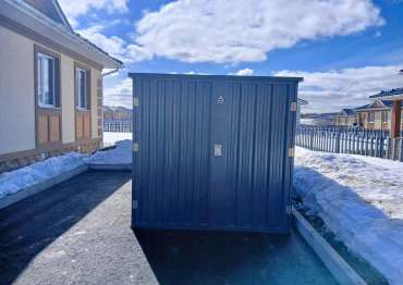 Роскошный хозблок для хранения садового инвентаря в брутальном графитовом цвете в дер. Острожки, г.о. Домодедово, МО