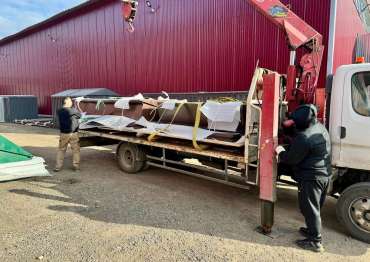 Шикарный гараж для хранения садовой техники в шоколадном цвете в КП Нарские сады, Жуковский р-н, Калужская область