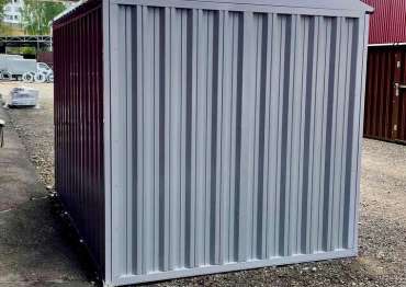 Хозблок в сером цвете для участка в дер. Тургенево, г.о. Домодедово, МО