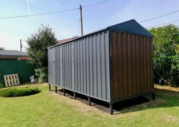 Хозблок с двускатной крышей в дер. Плетениха, Раменский р-н, МО