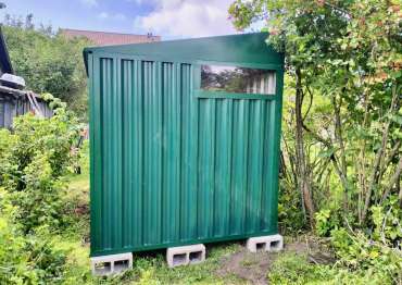 Хозблок в зеленом цвете в с. Воздвиженское, г.о. Клин, МО