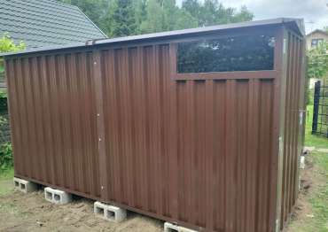 Современный хозблок на участок для садового инвентаря и велосипедов в СНТ Медик, г. Сергиев Посад, МО