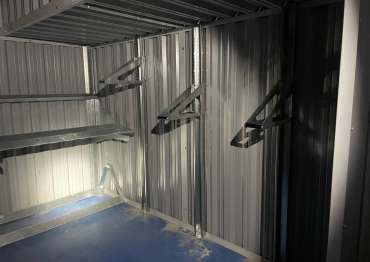 Красивый контейнер для заказчика в паркинг для хранения вещей с элементами разных моделей в г. Москва