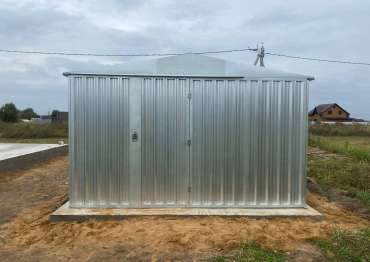 Индивидуальный гараж для машины в цинковом цвете в дер. Ивашево, Дмитровский г.о, МО