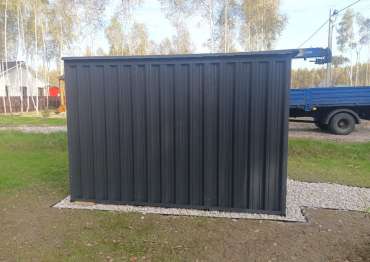 Гараж 3 метра из профлиста в дер. Темьянь, Заокский р-н, Тульская область