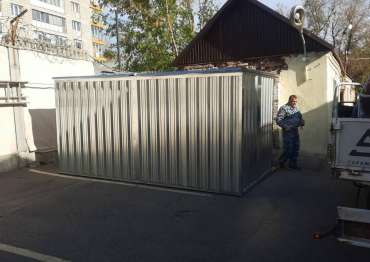 Вместительный хозблок из профлиста на территорию организации, г. Москва