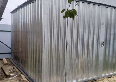 Стильный хозблок в цинковом цвете в СНТ Дачное, Серпуховский р-н, МО