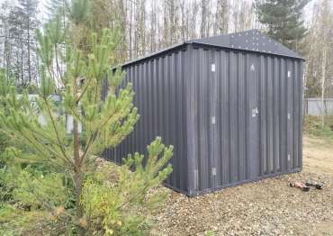 Просторный гараж для квадроцикла в цвете из палитры RAL в дер. Усково, Ярославский р-н, Ярославская обл.