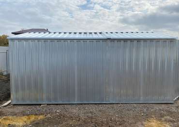 Хозблок 5 метров в стандартном цинковом цвете для заказчика в с. Федино, г.о. Воскресенск, МО
