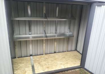 Хозблок из профлиста для заказчика в дер. Красный Поселок, г.о. Истра, МО