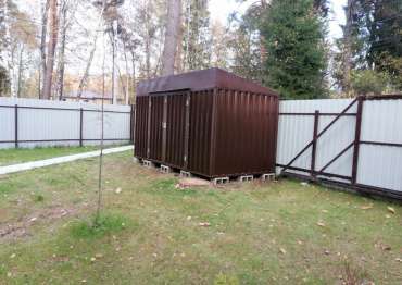 Хозблок в шоколадном цвете в р.п. Быково, Раменский г.о, МО