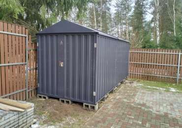 Гараж в графитовом цвете в дер. Вахонино, Конаковский м.о, Тверская обл.