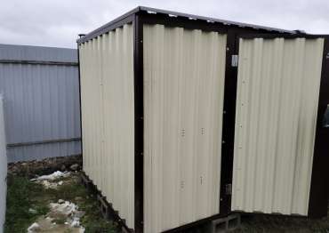 Хозблок с плоской крышей в пос. Трудовая, г.о. Мытищи, МО