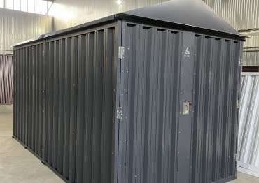 Гараж с двускатной крышей в с. Трубино, г.о. Щелково, МО