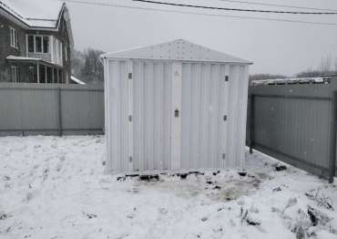 Белоснежный хозблок в дер. Яковлево, Дмитровский г.о, МО