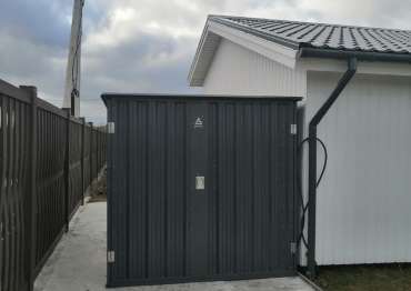 Гараж с плоской крышей в дер. Дубечино, г.о. Ступино, МО