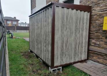 Хозблок с односкатной крышей в дер. Падиково, г.о. Истра, МО