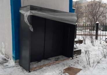 Шкаф в графитовом цвете в г. Москва, 1-я улица Энтузиастов