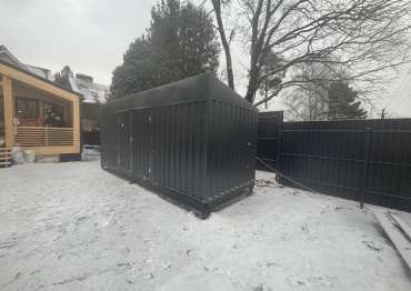 Хозблок в графитовом цвете в дер. Таболово, Ленинский г.о., МО