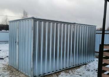 Хозблок в цинковом цвете в дер. Власовская, м.о. Егорьевск, МО