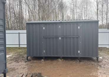 Хозблок в графитовом цвете в пос. Есуковский, Ясногорский р-н, Тульская обл.