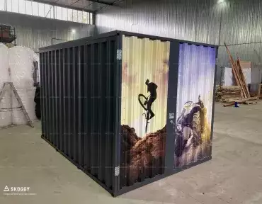 Блок контейнер в цвете палитры RAL